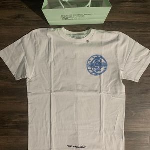 Off white 3-D crossed tee
